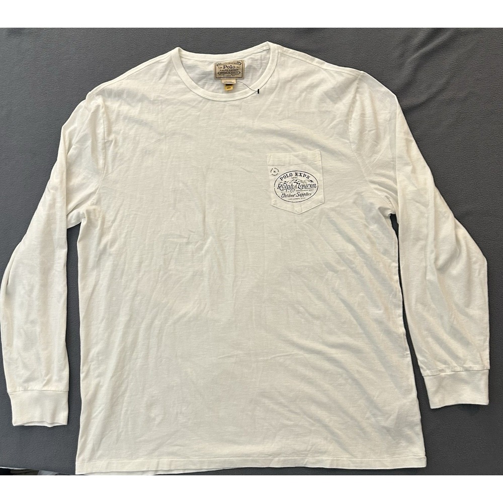 Polo Ralph Lauren Outdoor Supplies Graphic Long Sleeve T Shirt Men's XL NWOT